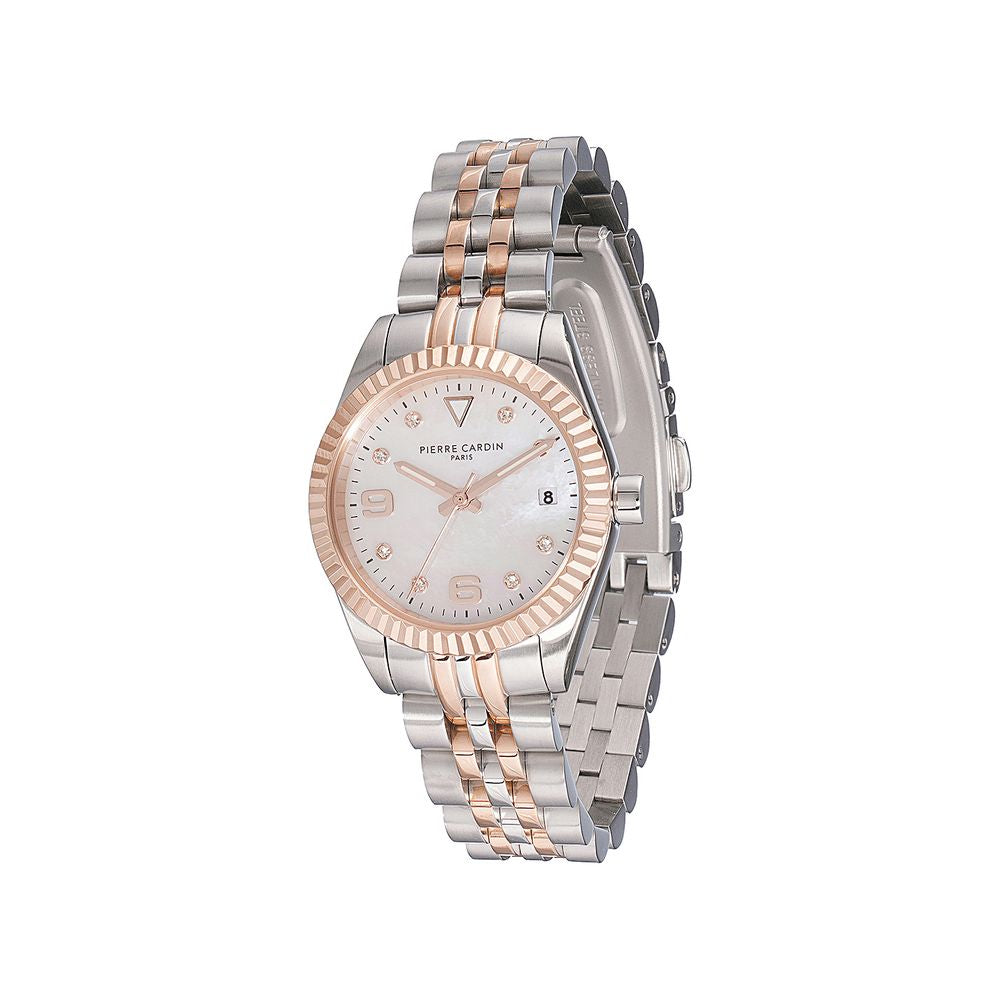 Montre habillée Pierre Cardin grise en acier inoxydable