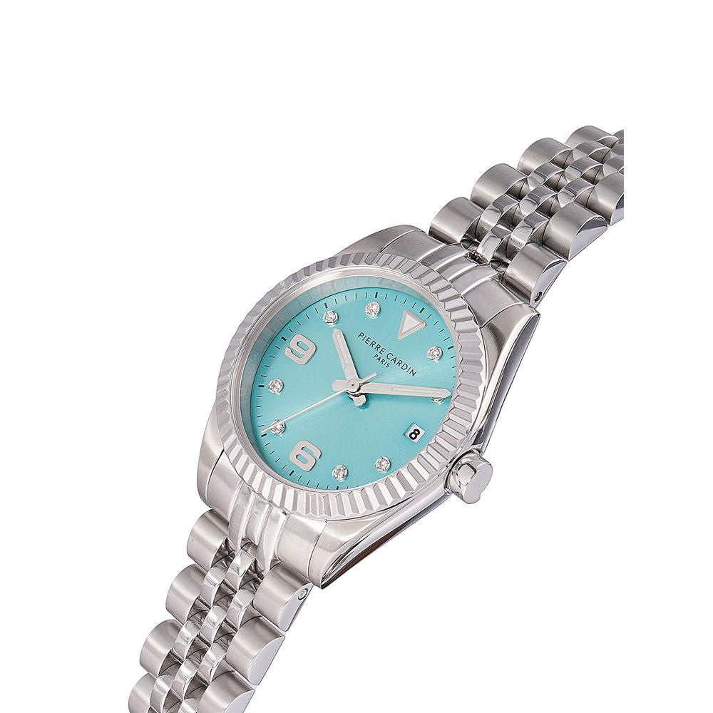 Montre habillée Pierre Cardin grise en acier inoxydable