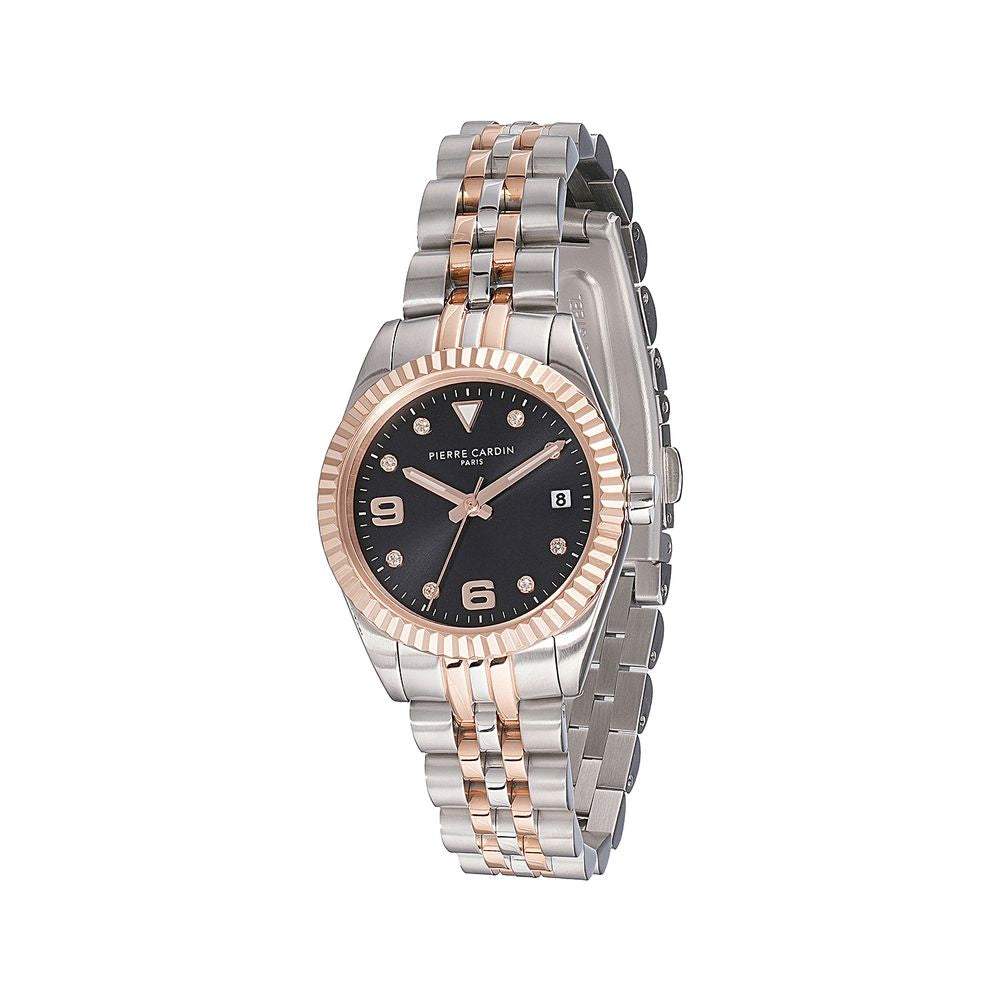 Montre habillée Pierre Cardin grise en acier inoxydable