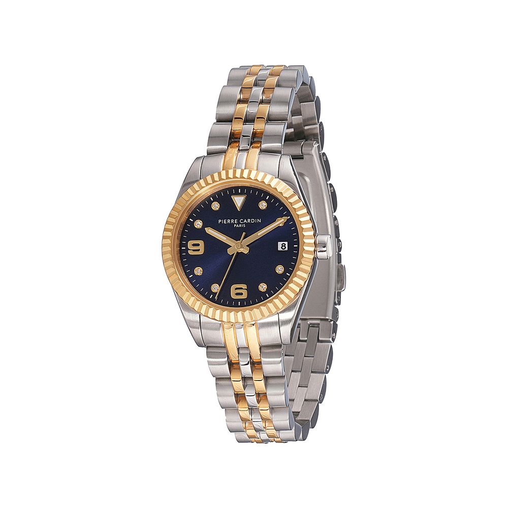 Montre Pierre Cardin à bracelet en acier inoxydable gris