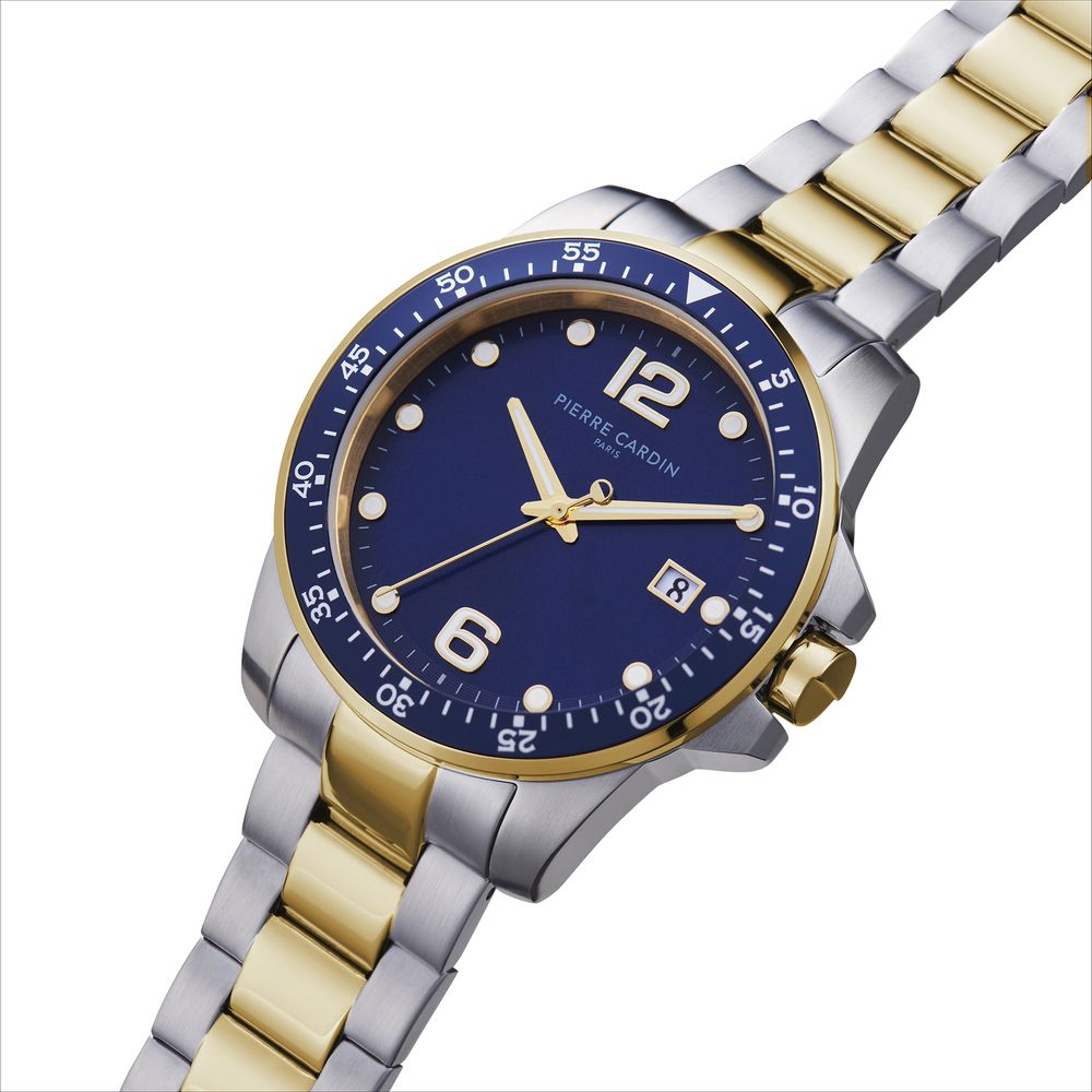 Montre habillée Pierre Cardin multicolore en acier inoxydable