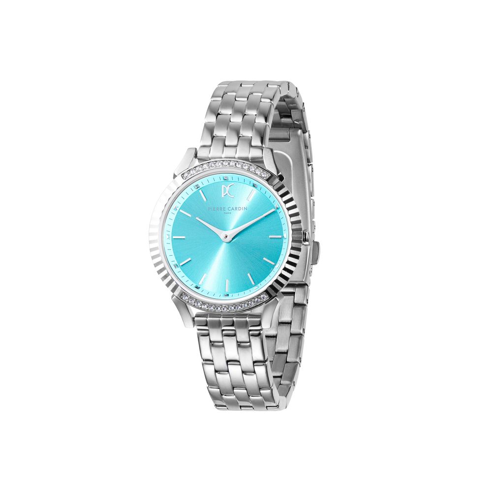 Montre Pierre Cardin à bracelet en acier inoxydable gris
