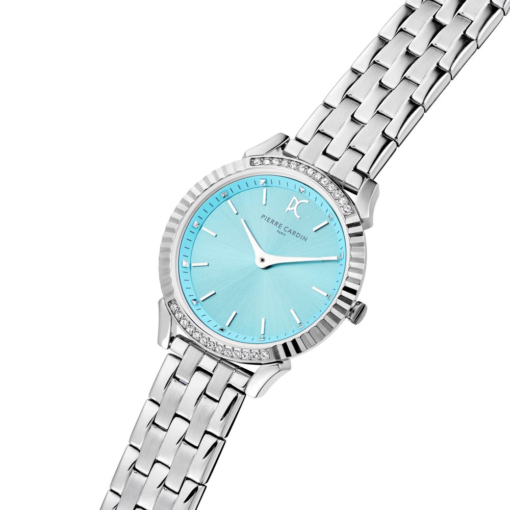 Montre Pierre Cardin à bracelet en acier inoxydable gris