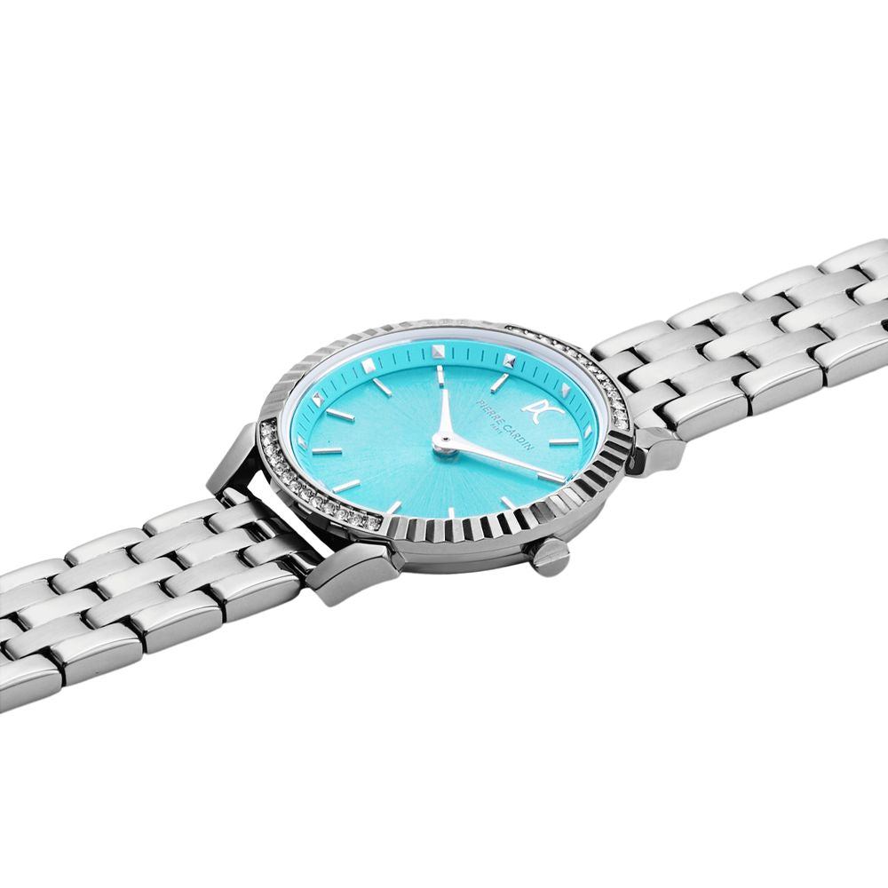 Montre Pierre Cardin à bracelet en acier inoxydable gris