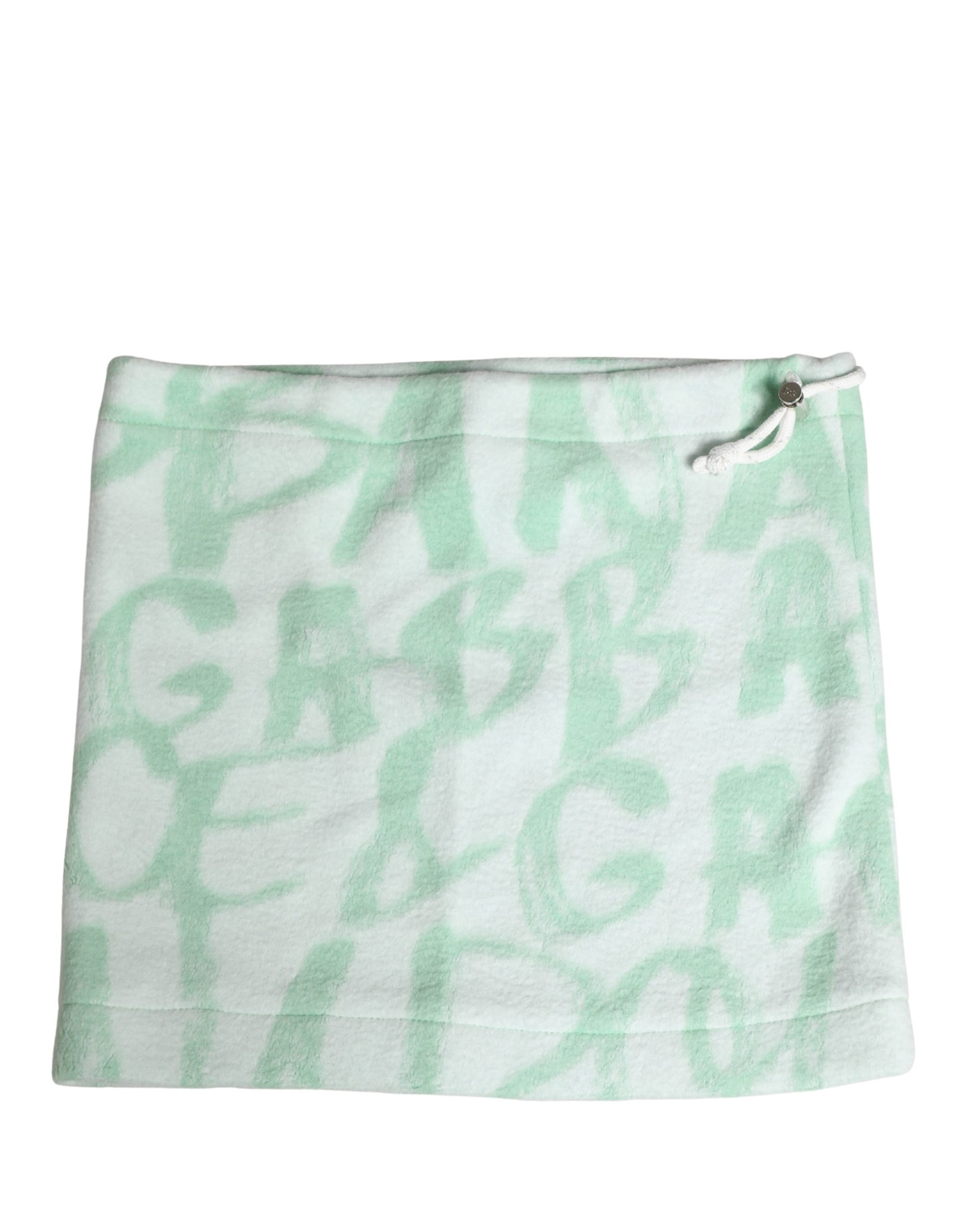 Bonnet cache-cou en nylon blanc à imprimé logo Dolce & Gabbana pour homme