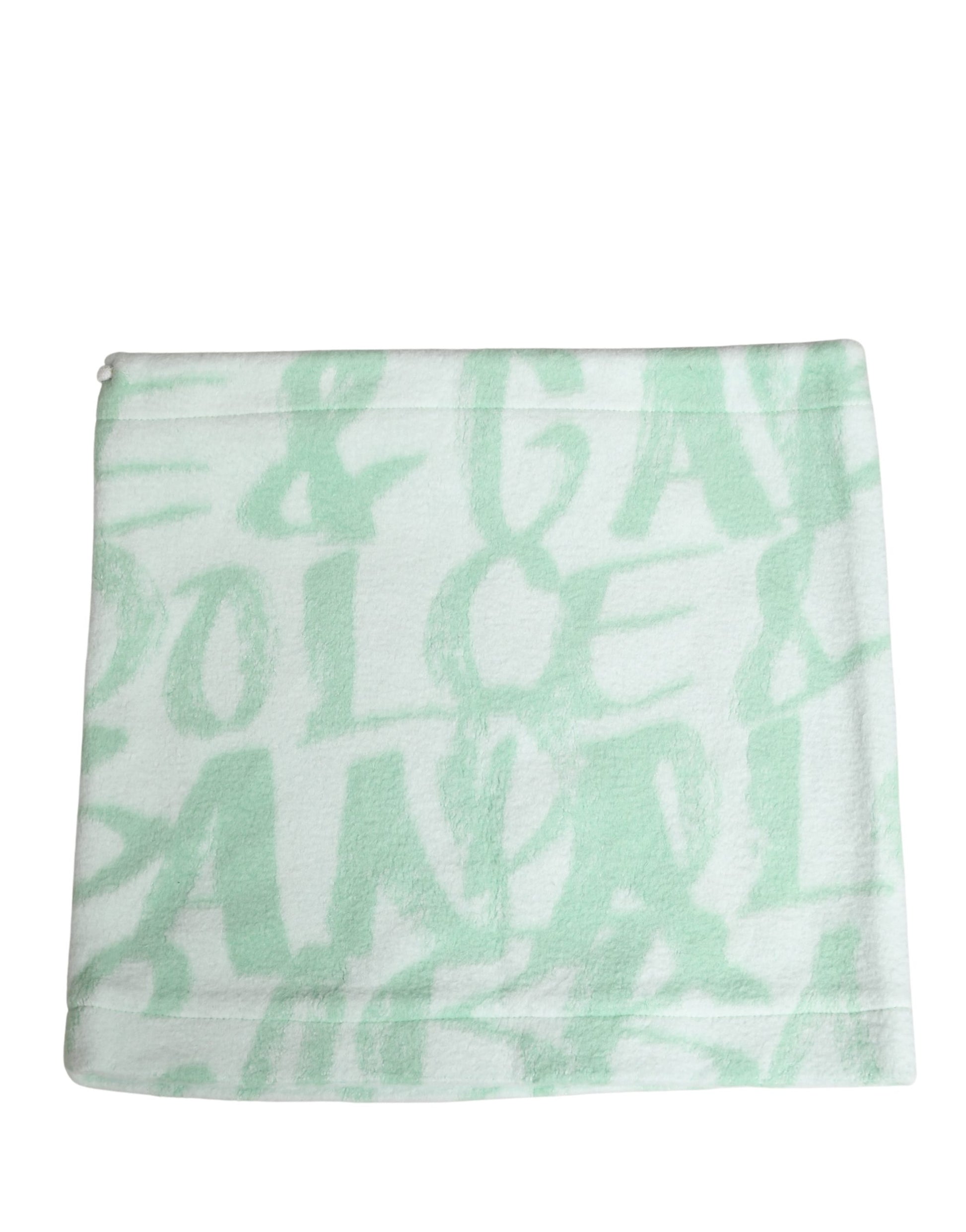 Bonnet cache-cou en nylon blanc à imprimé logo Dolce & Gabbana pour homme