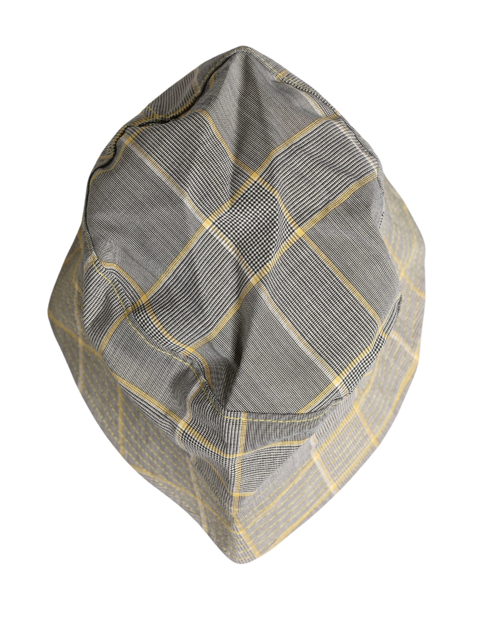 Dolce & Gabbana Casquette Bob Homme à Carreaux Grise