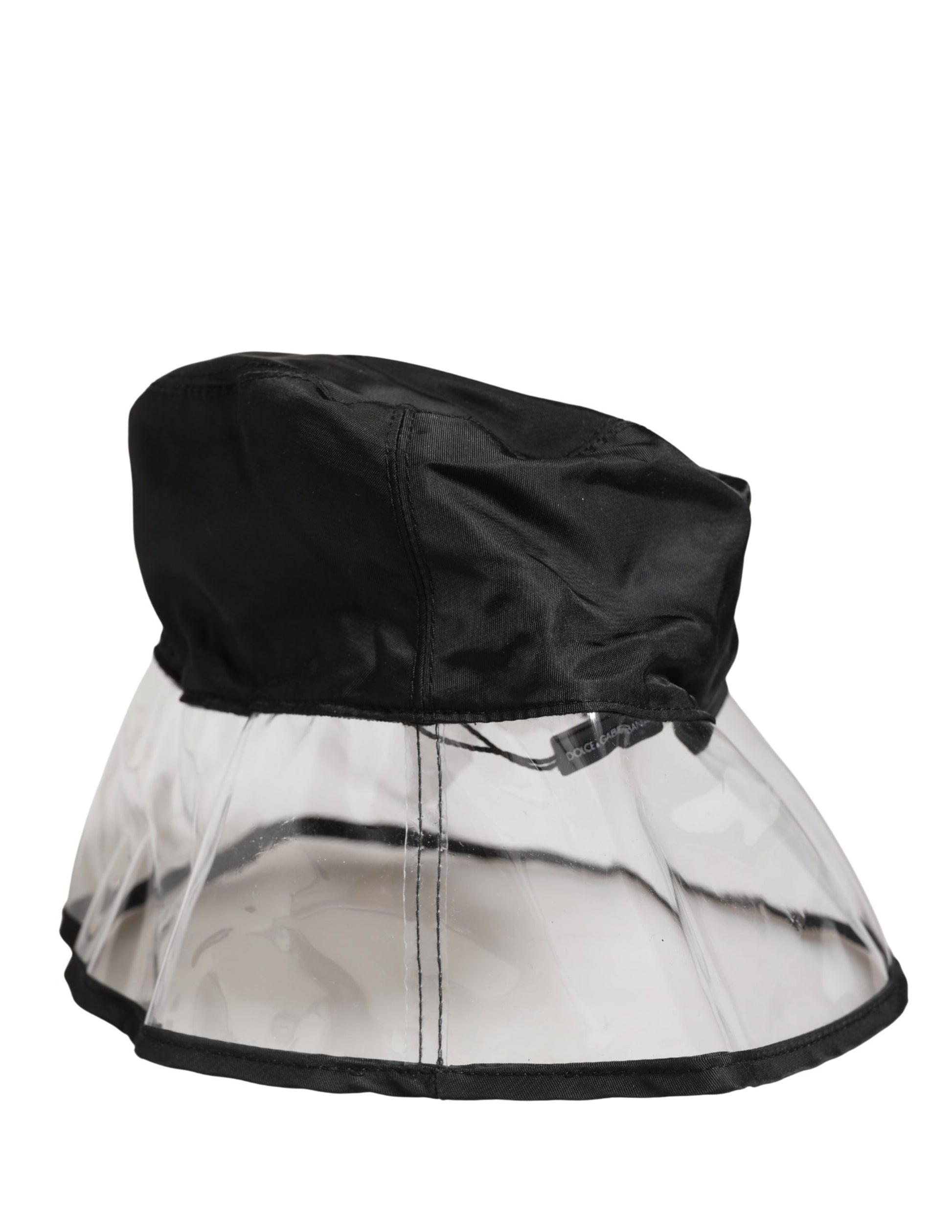 Dolce & Gabbana Men Black Plastic Fisherman Bucket Capello Hat