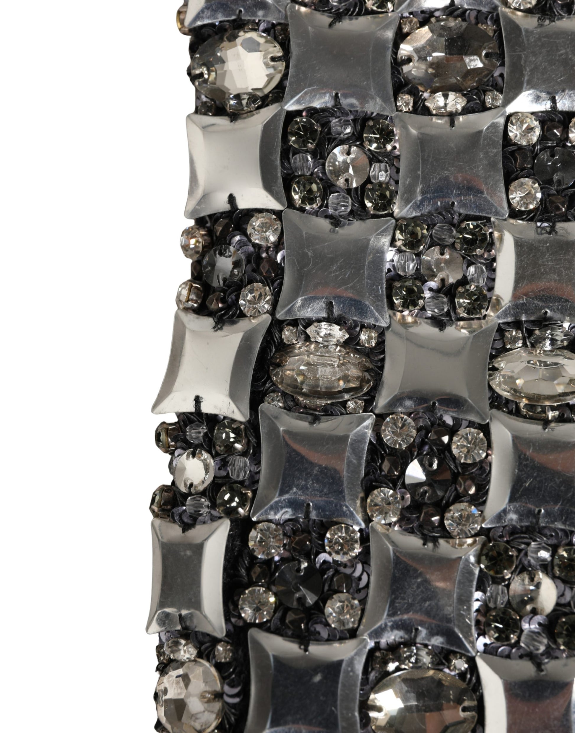 Passe-montagne Dolce & Gabbana en laine noire orné de cristaux