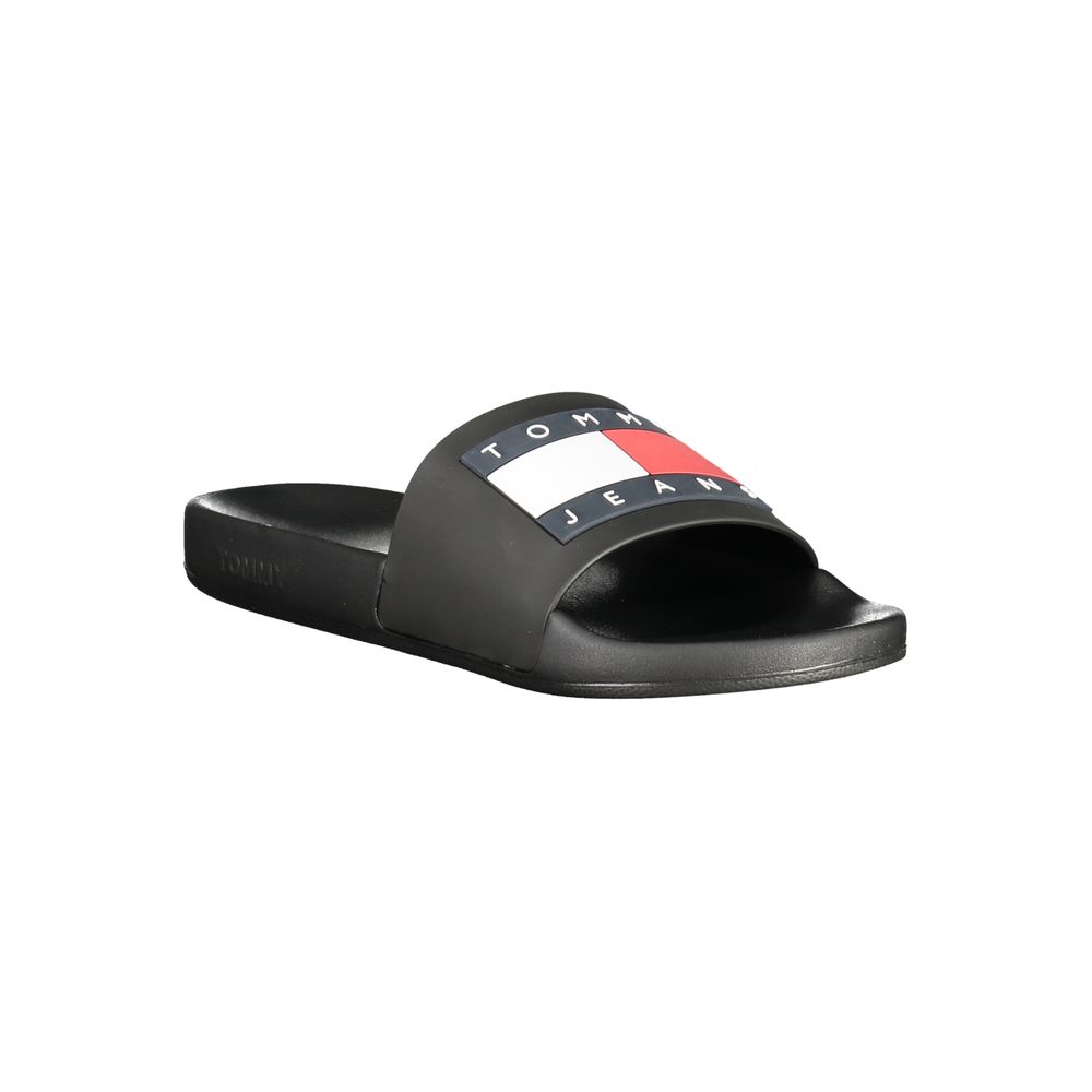 Claques homme en polyuréthane noir Tommy Hilfiger
