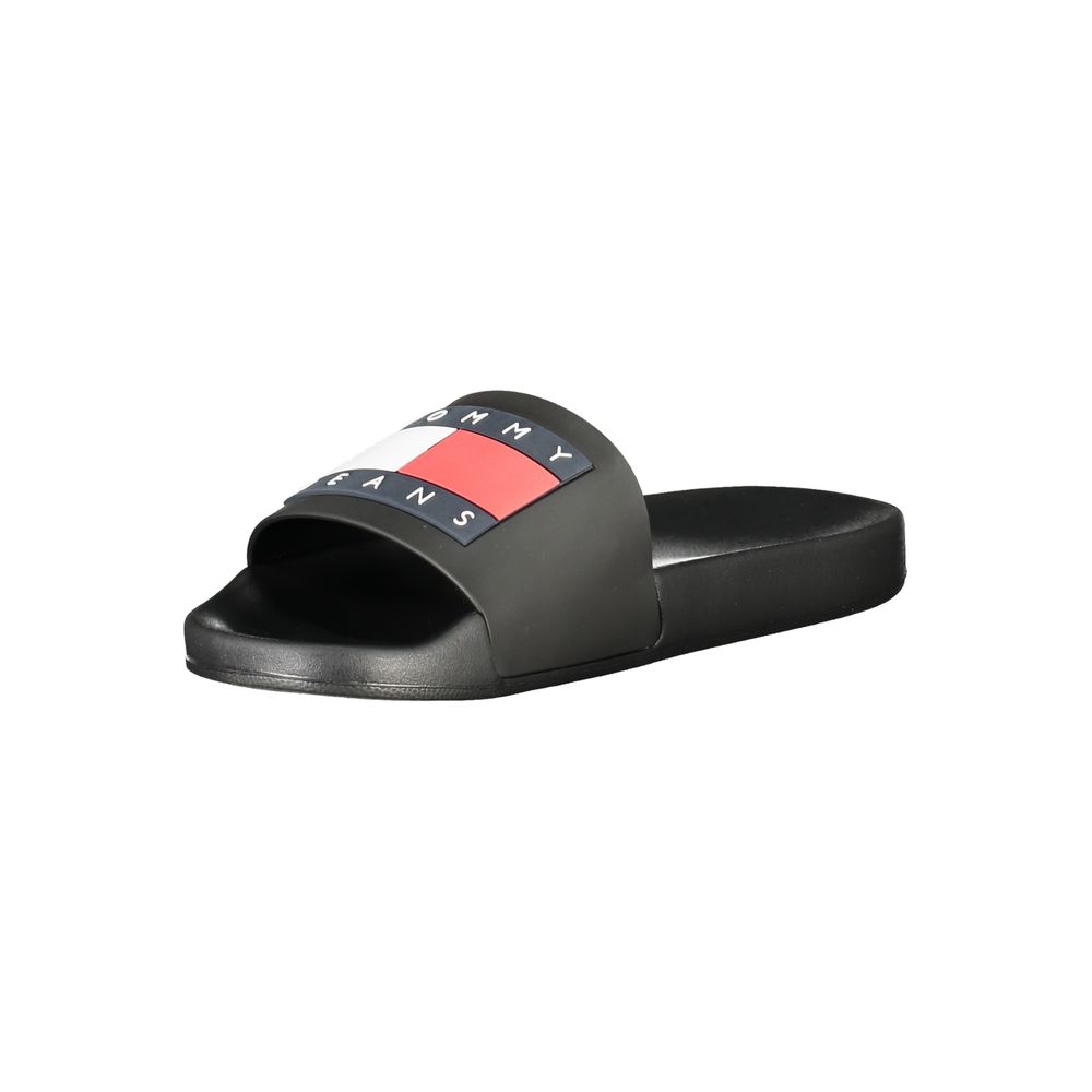 Claques homme en polyuréthane noir Tommy Hilfiger