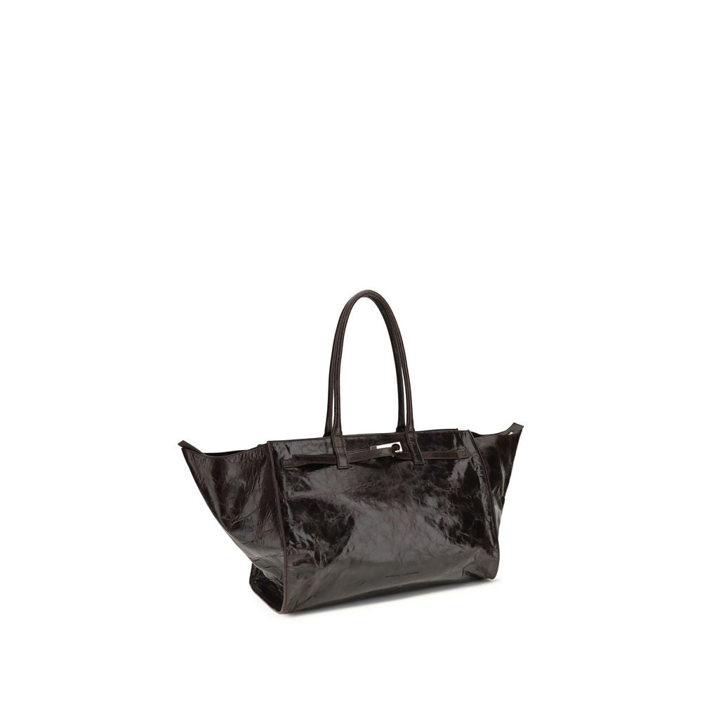 Sac à bandoulière Bos Taurus en cuir de veau marron Benedetta Bruzziches