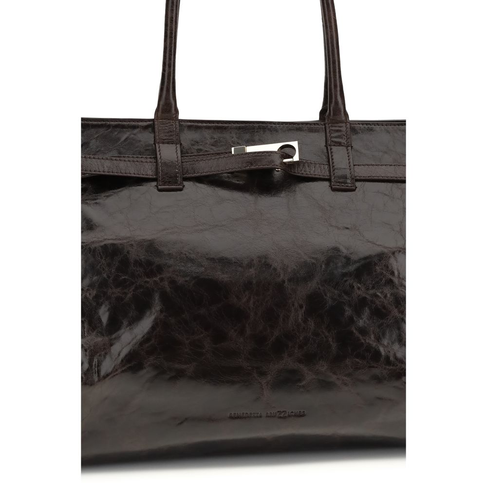 Sac à bandoulière Bos Taurus en cuir de veau marron Benedetta Bruzziches