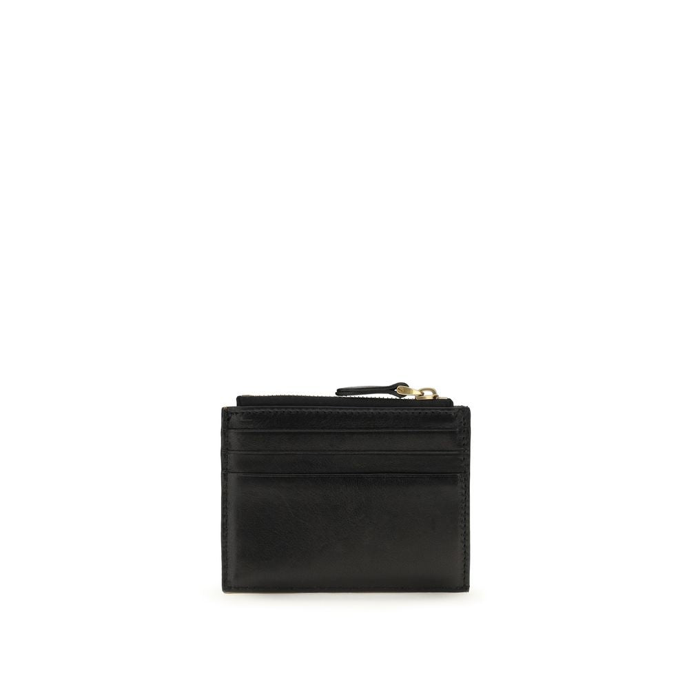 Portefeuille Valentino Garavani en Cuir de Veau Noir Bos Taurus