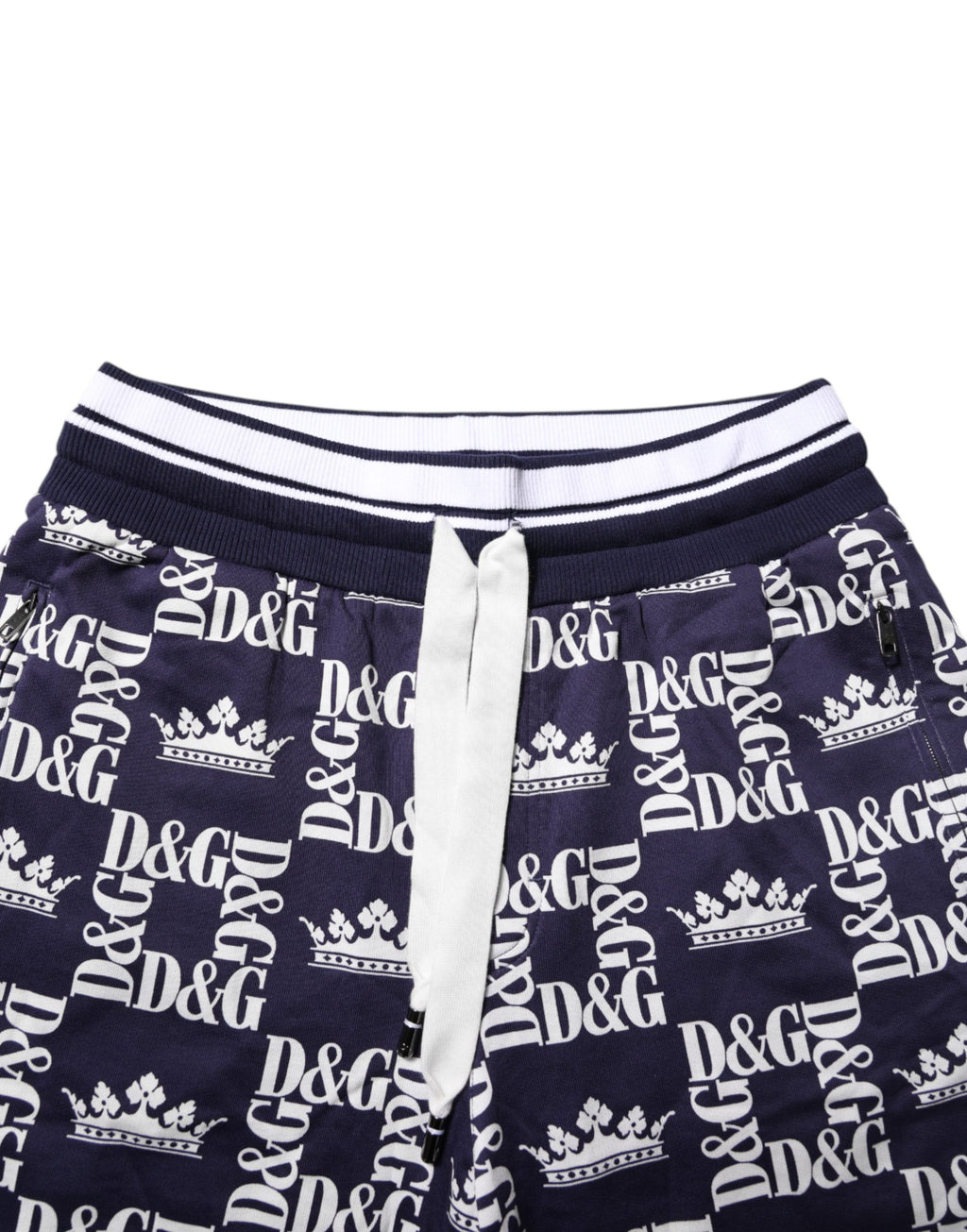 Shorts Bermuda Chino Homme Imprimé Logo DG Bleu Dolce & Gabbana