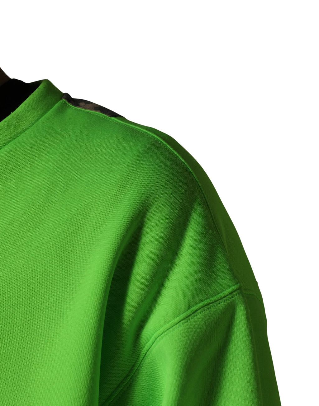 Dolce & Gabbana Sweat-shirt homme à capuche vert cœur patchwork