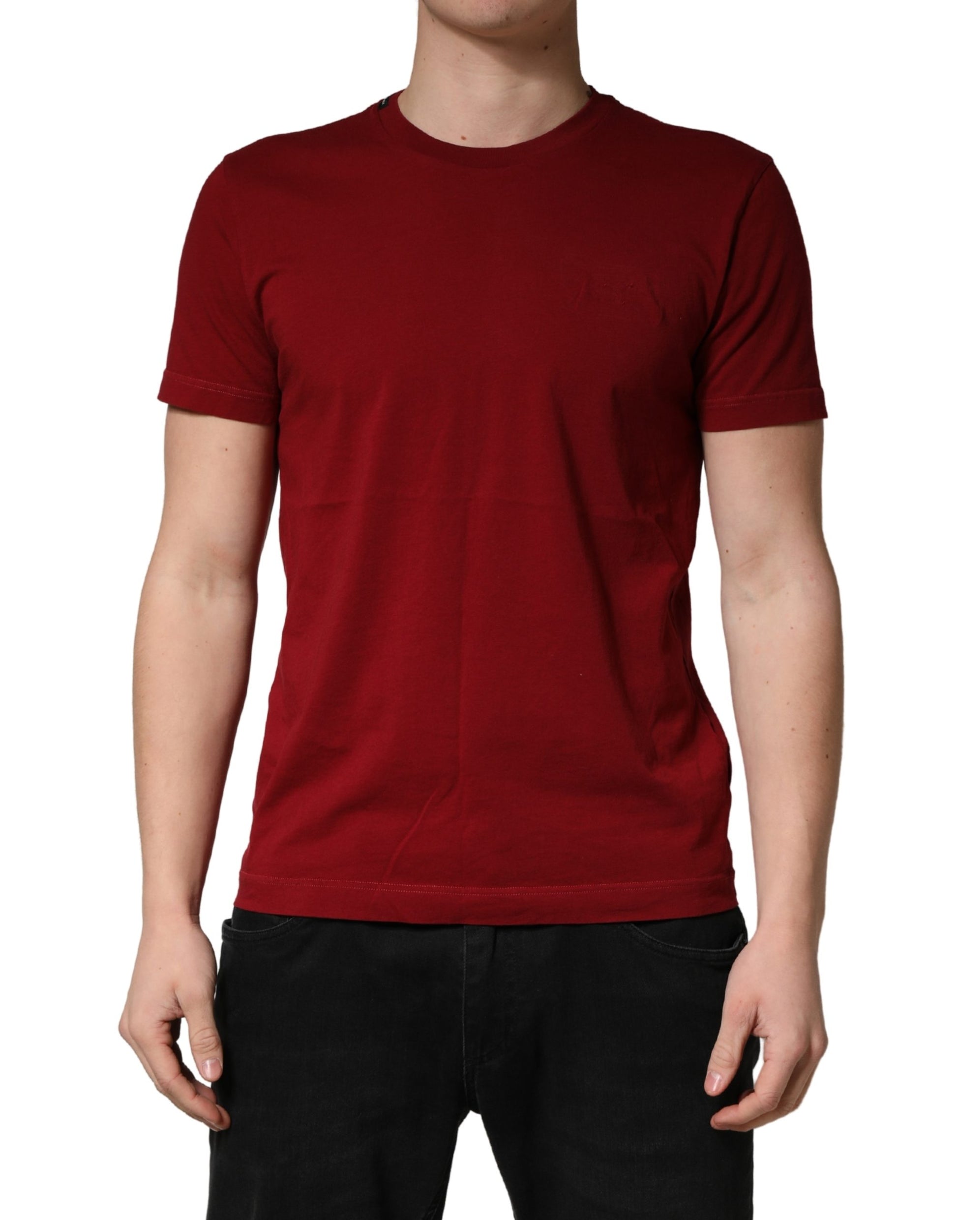 T-shirt Dolce & Gabbana en Coton Col Rond Manches Courtes Marron