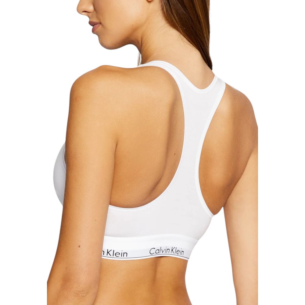 Soutien-gorge blanc en coton Calvin Klein Underwear