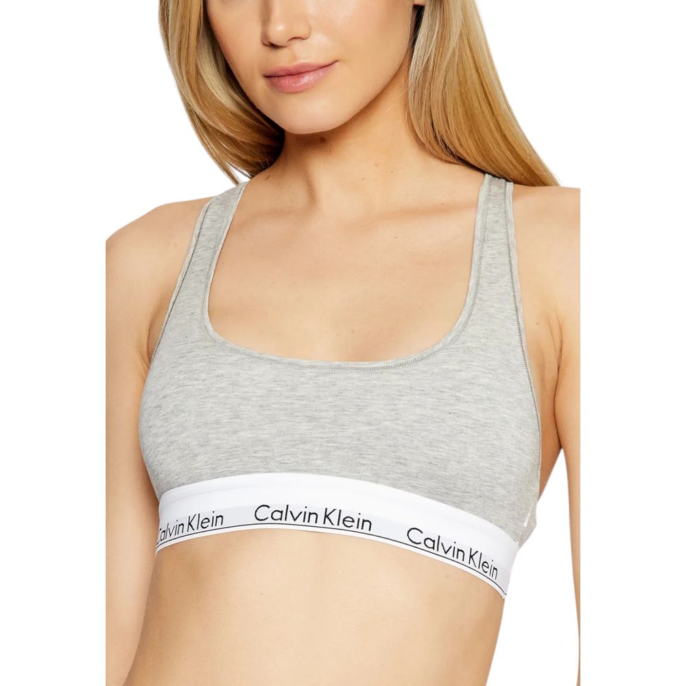 Soutien-gorge en coton gris Calvin Klein Underwear