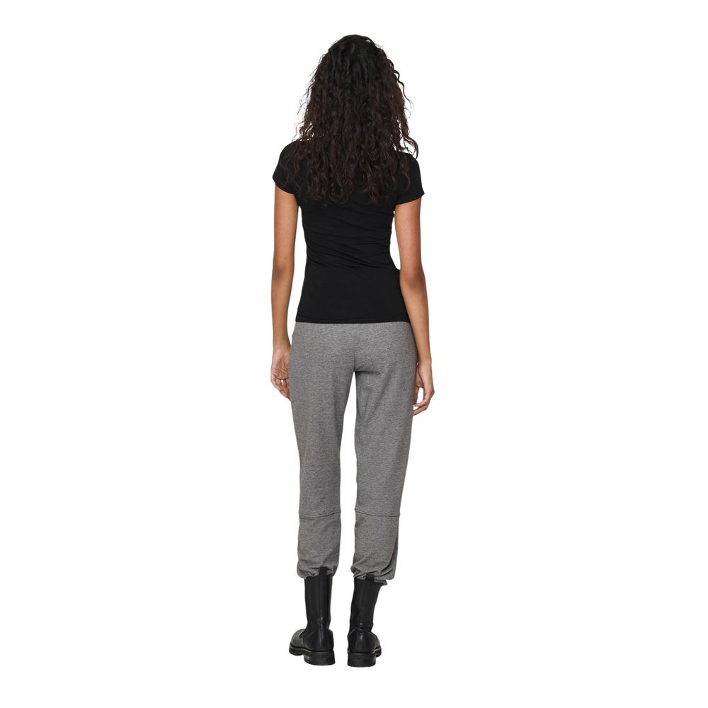 T-shirt en coton noir uniquement