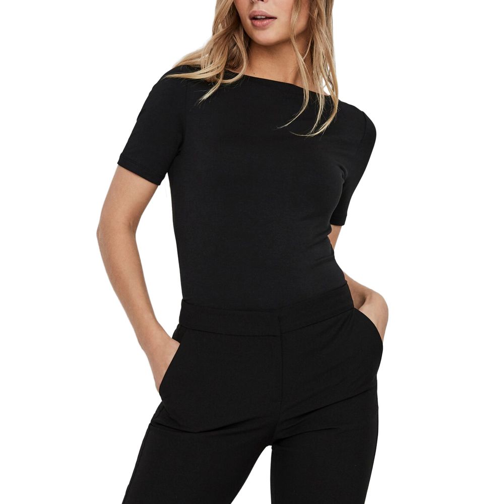 T-shirt Vero Moda noir en viscose