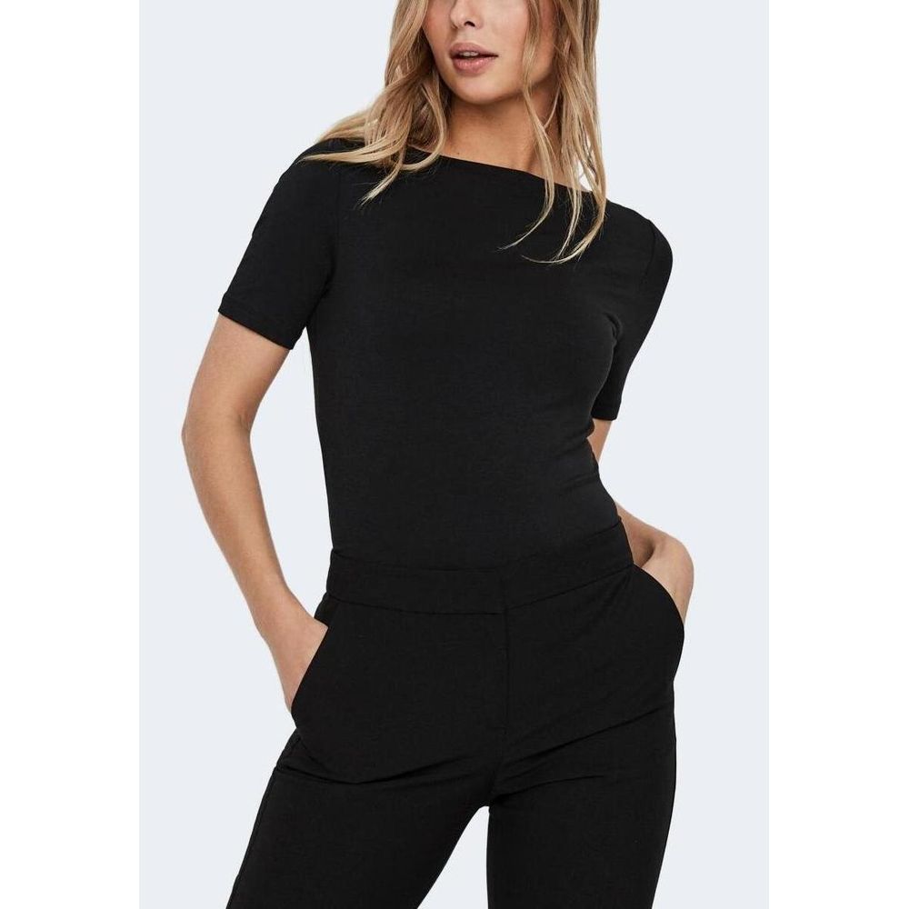 T-shirt Vero Moda noir en viscose