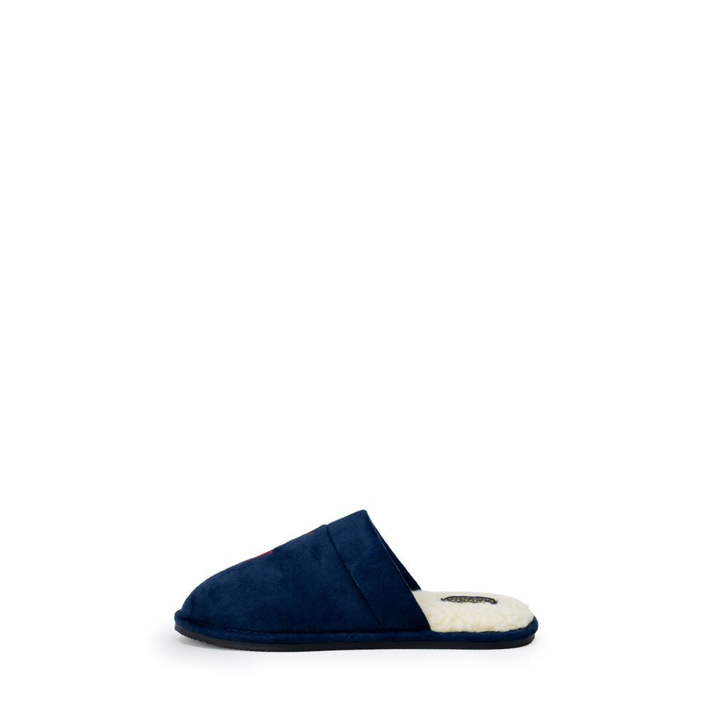 Chaussons en polyester bleu Ralph Lauren