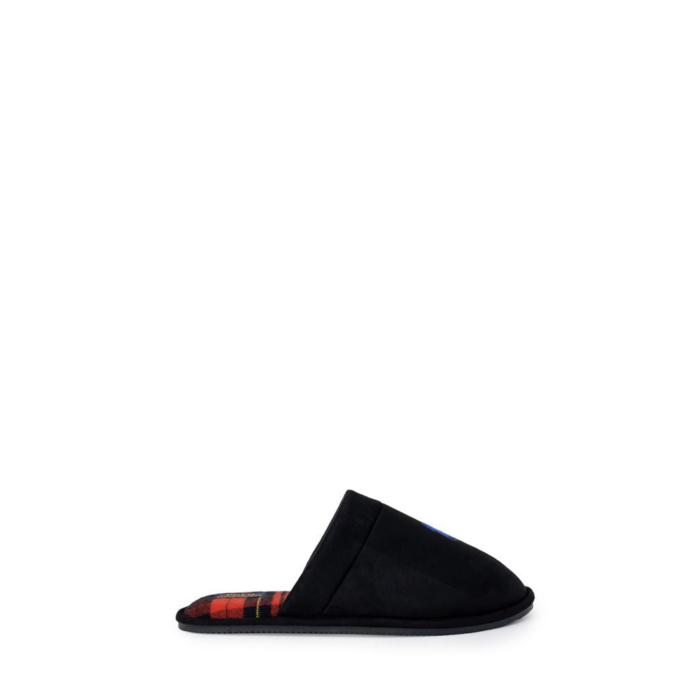 Pantoufles Ralph Lauren en polyester noir