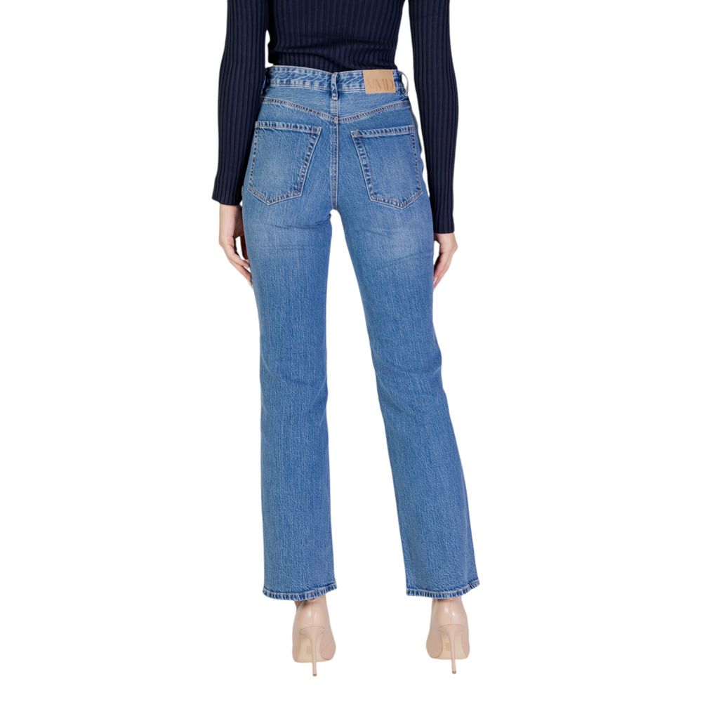 Vero Moda Jean Mom en Coton Bleu Clair