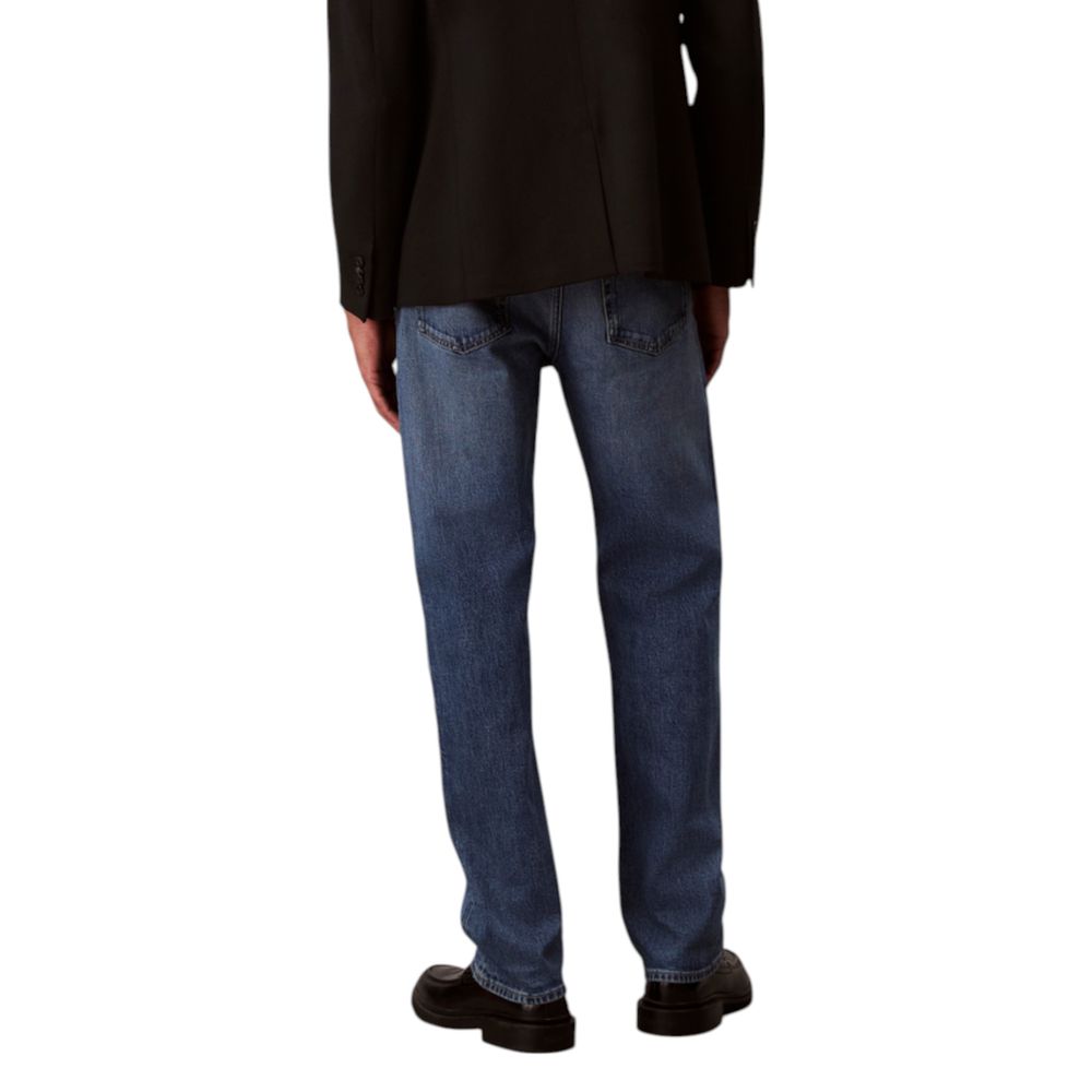 Calvin Klein Jeans Jean en coton bleu coupe décontractée