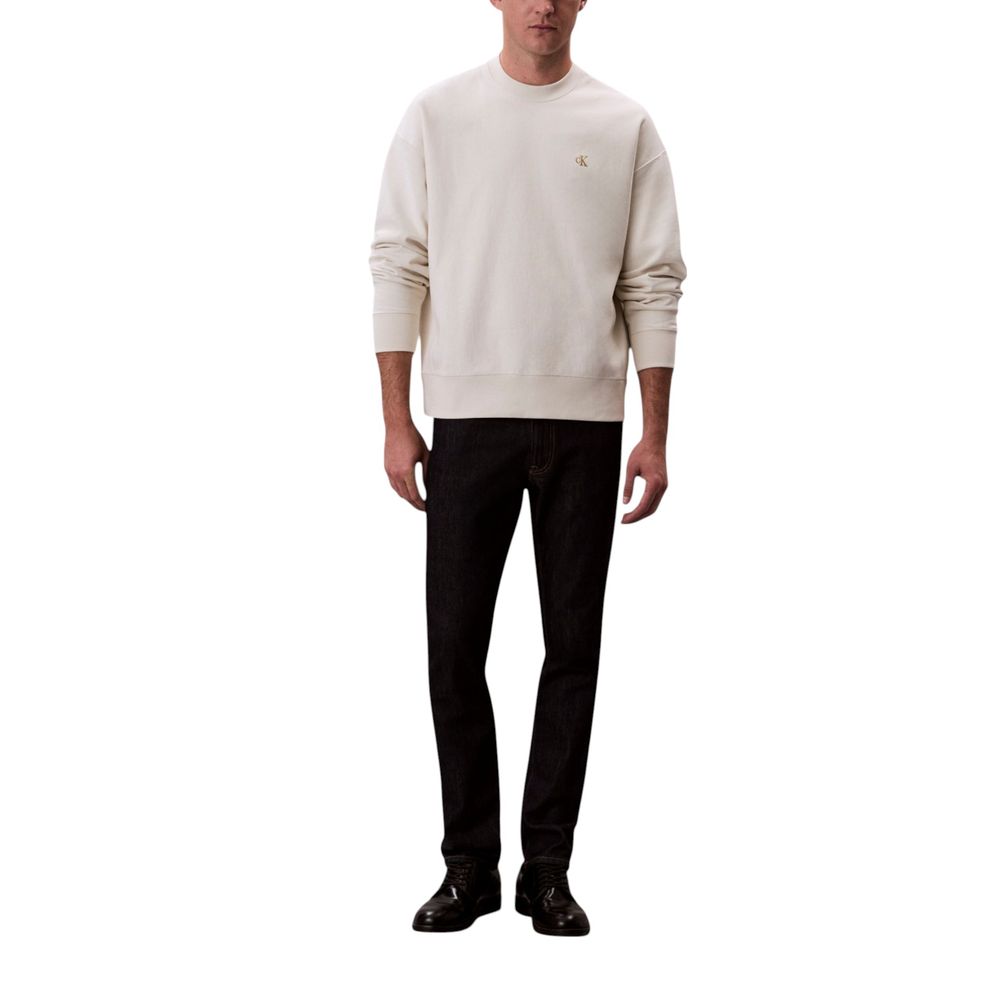 Sweat-shirt en coton blanc Calvin Klein Jeans