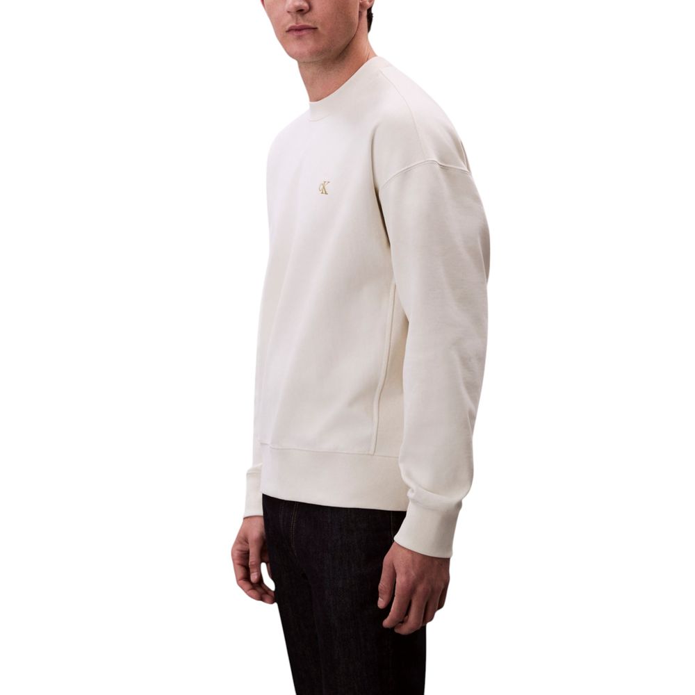 Sweat-shirt en coton blanc Calvin Klein Jeans