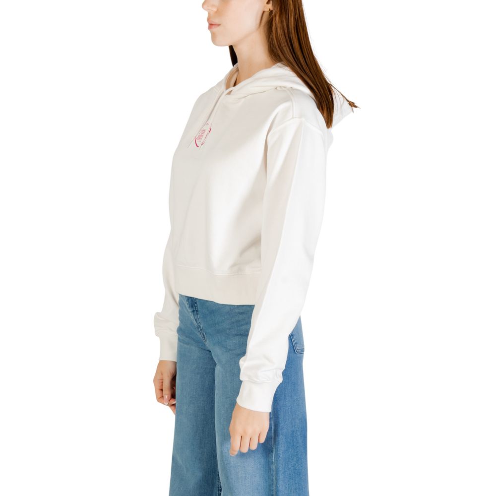 Tommy Hilfiger Jeans Sweat à Capuche Crème en Coton Recyclé