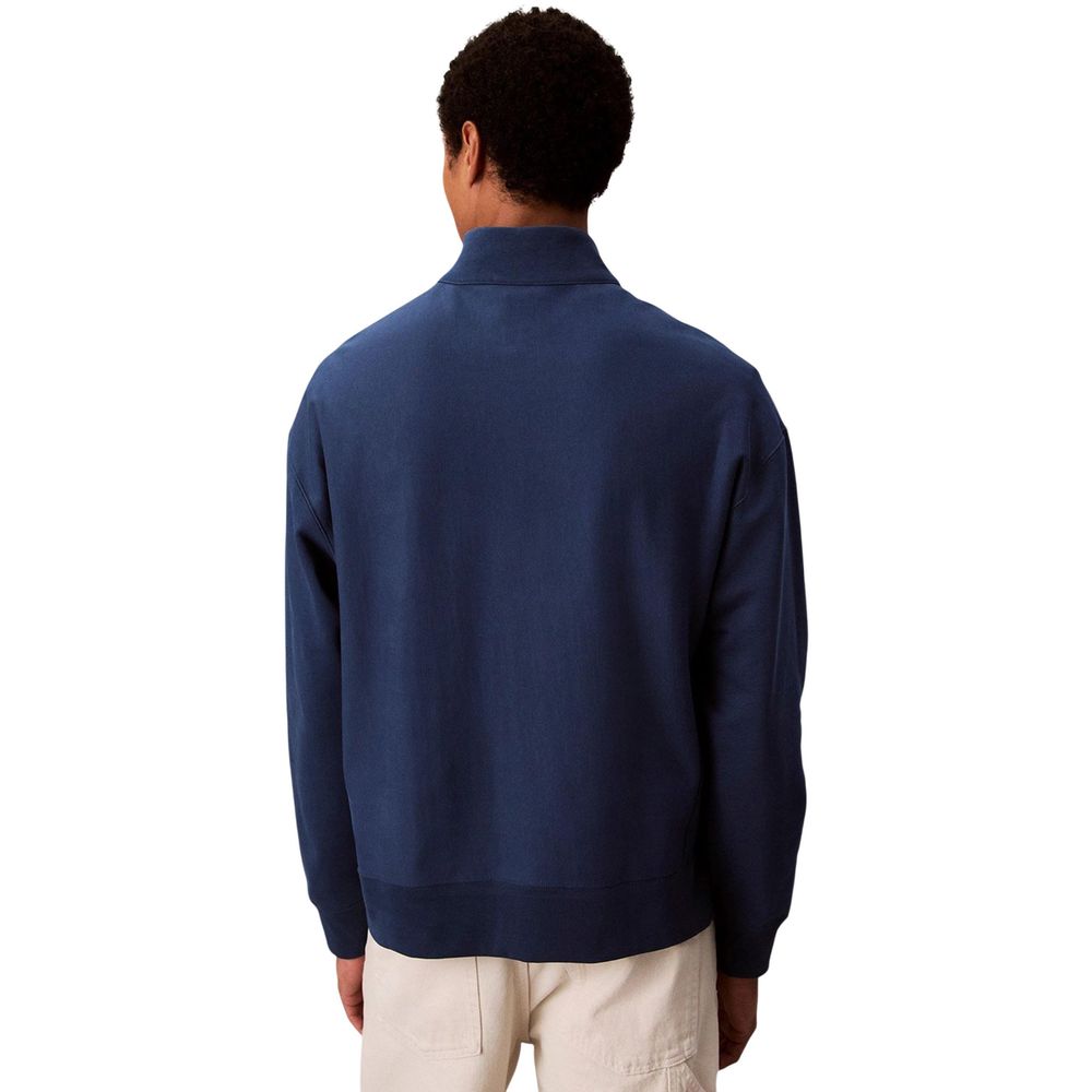 Sweat-shirt en coton bleu Calvin Klein Jeans