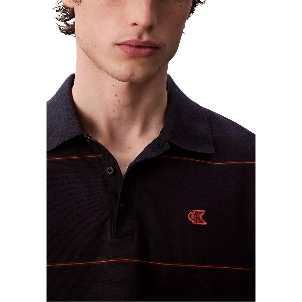 Polo Calvin Klein Jeans en coton bleu