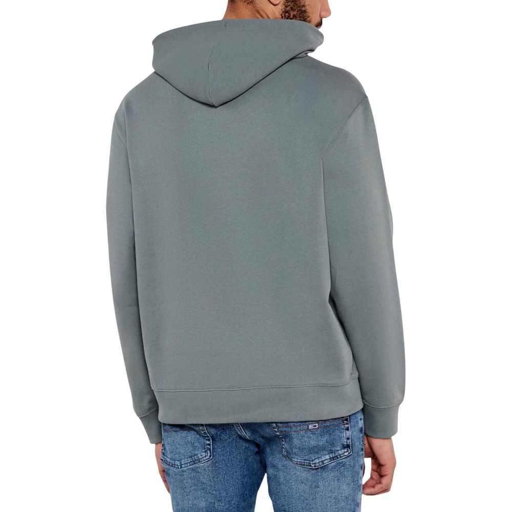 Sweat à capuche en coton gris Calvin Klein Jeans