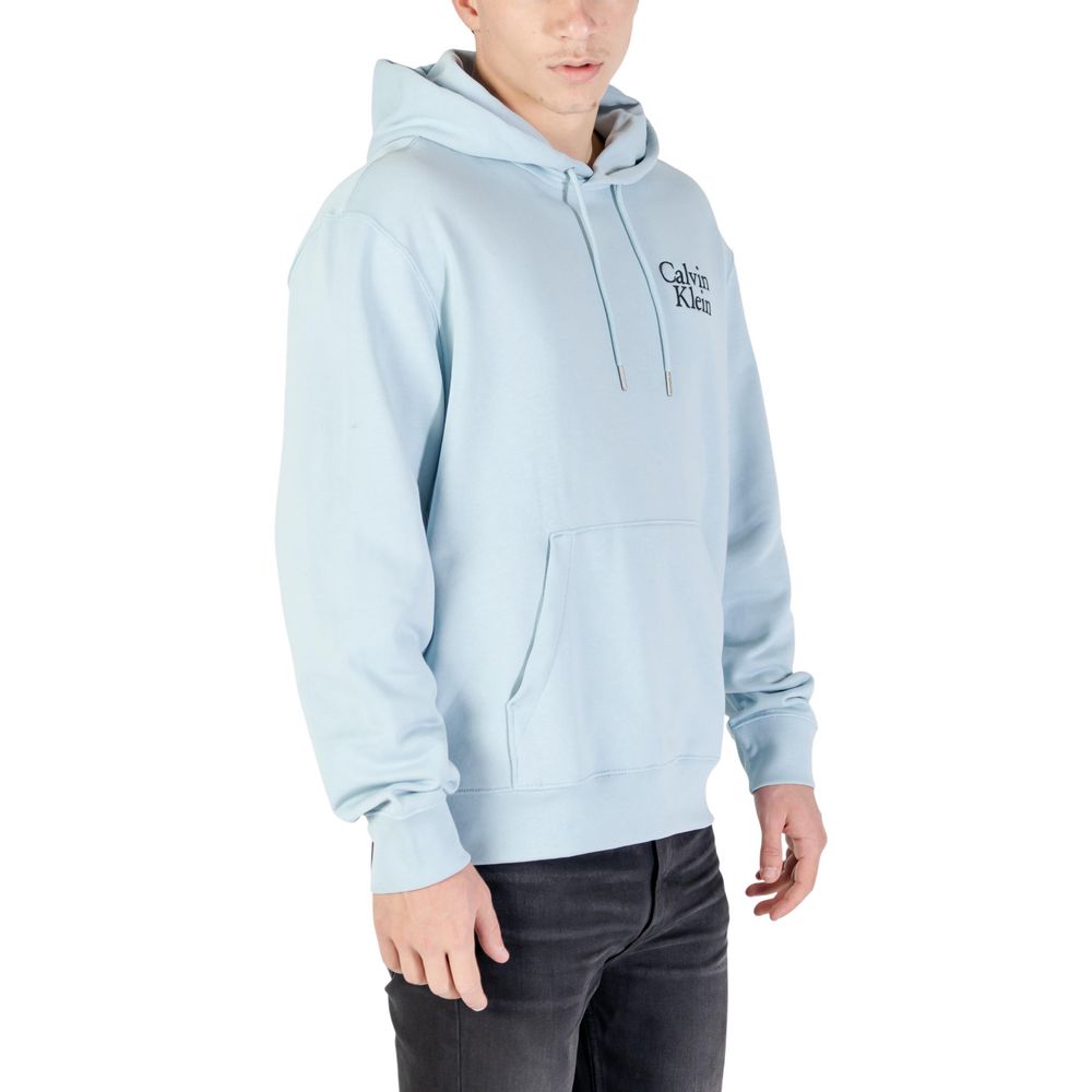 Sweat à capuche Calvin Klein Jeans en coton bleu