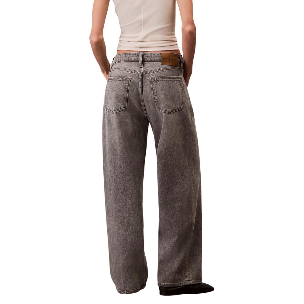 Calvin Klein Jeans Jean Boyfriend en Coton Gris