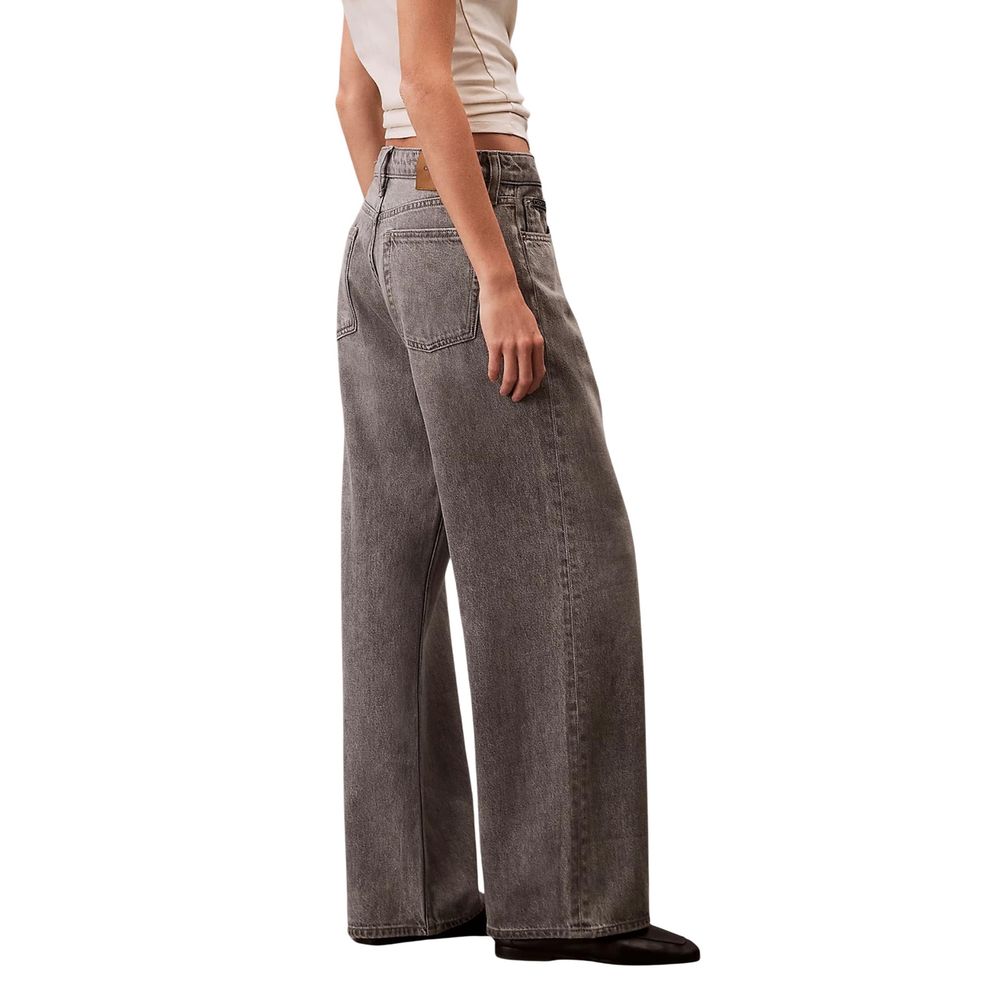 Calvin Klein Jeans Jean Boyfriend en Coton Gris