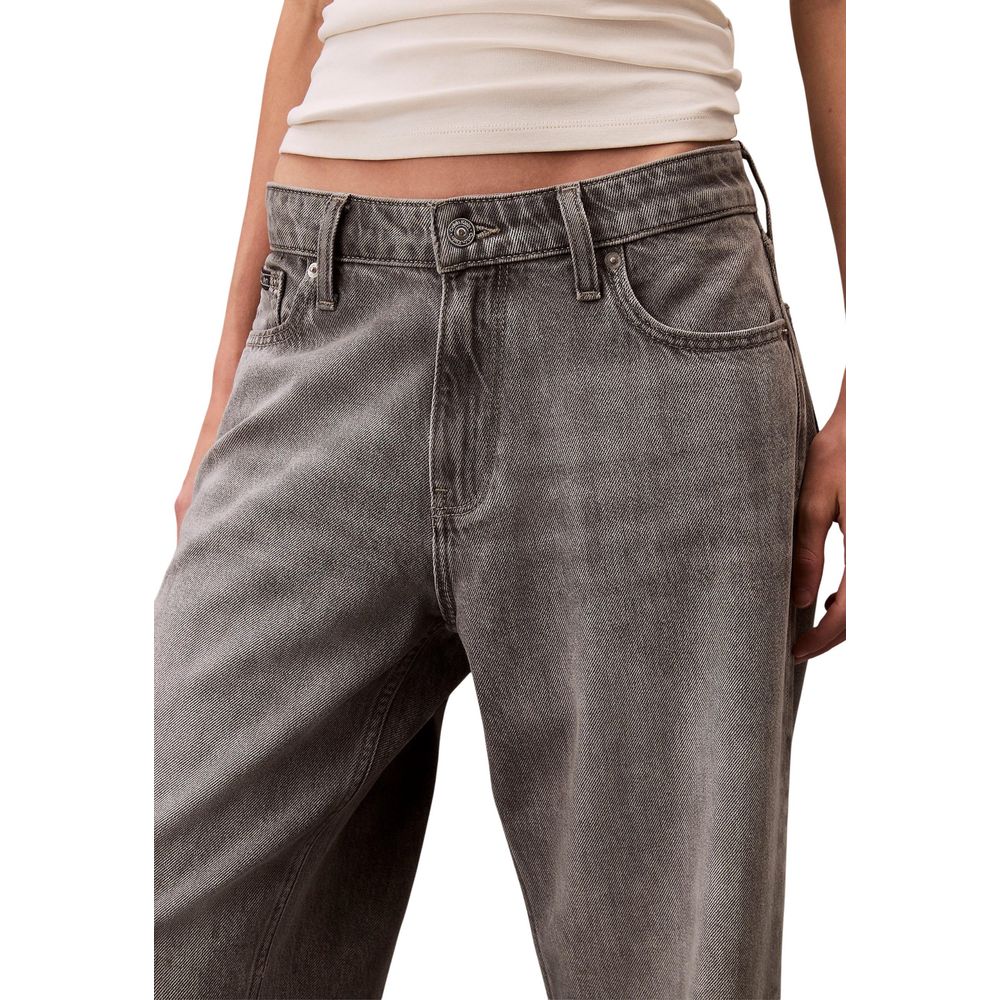 Calvin Klein Jeans Jean Boyfriend en Coton Gris