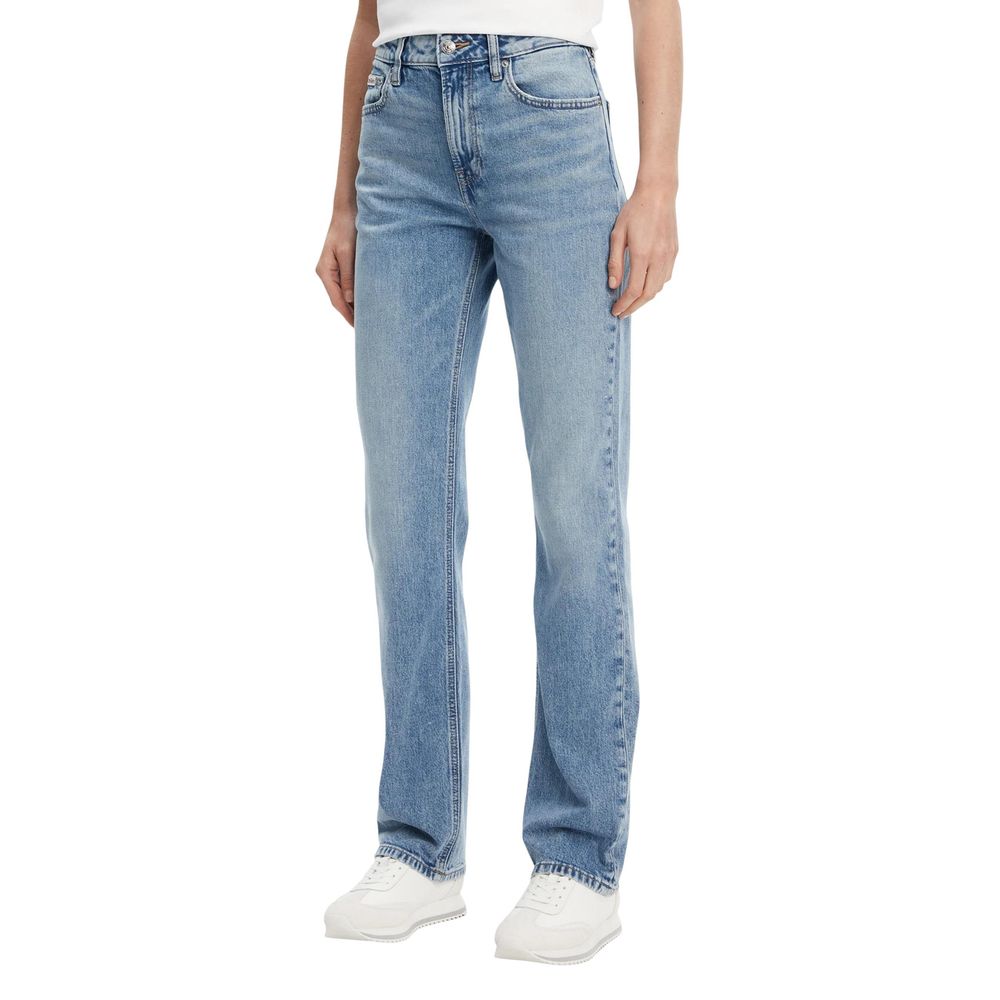 Calvin Klein Jeans Jean Mom bleu en coton recyclé