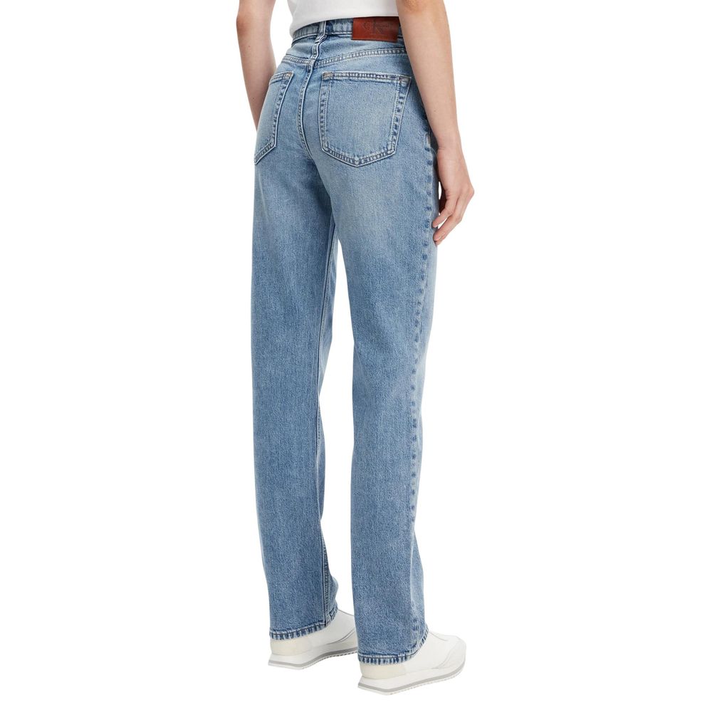 Calvin Klein Jeans Jean Mom bleu en coton recyclé