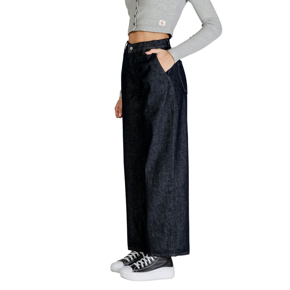 Jean Calvin Klein Bootcut en Coton Bleu