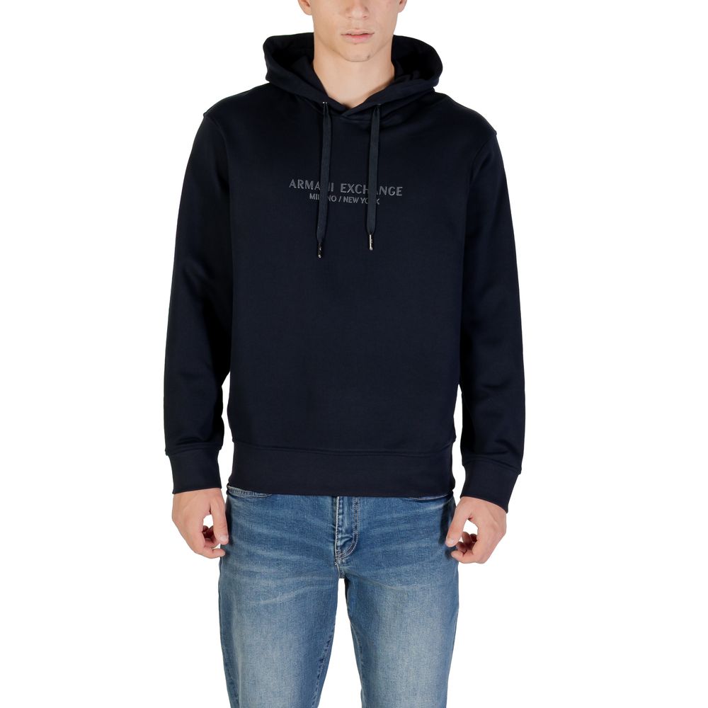 Sweat à capuche Armani Exchange en coton bleu