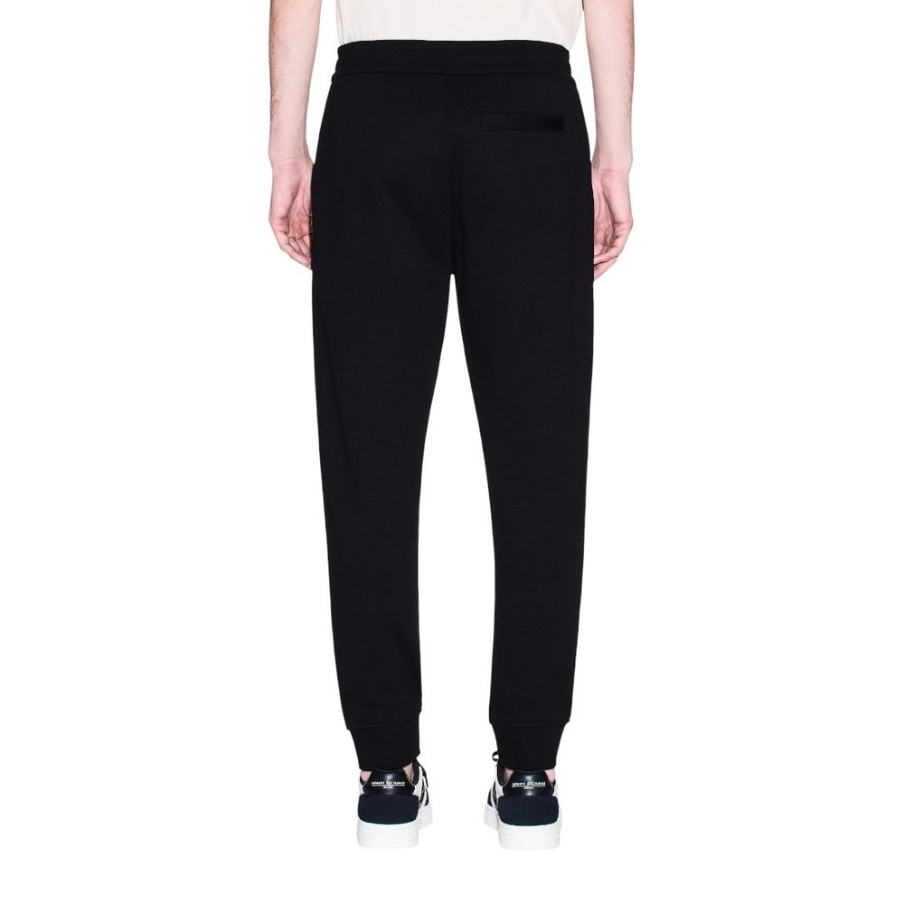 Pantalon de jogging Armani Exchange noir en coton (pantalon d'entraînement)