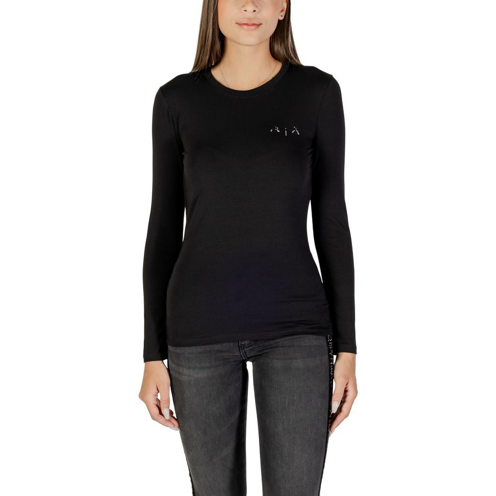 T-shirt en coton noir Armani Exchange