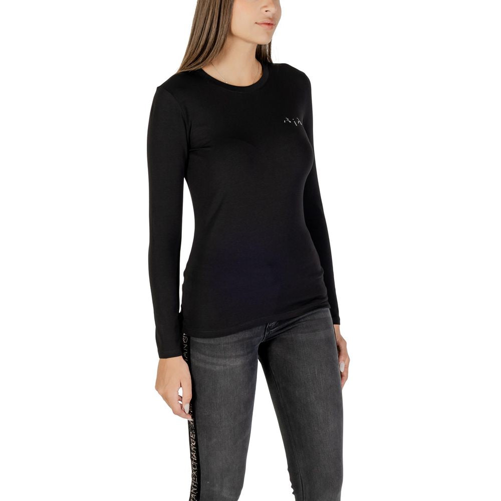 T-shirt en coton noir Armani Exchange