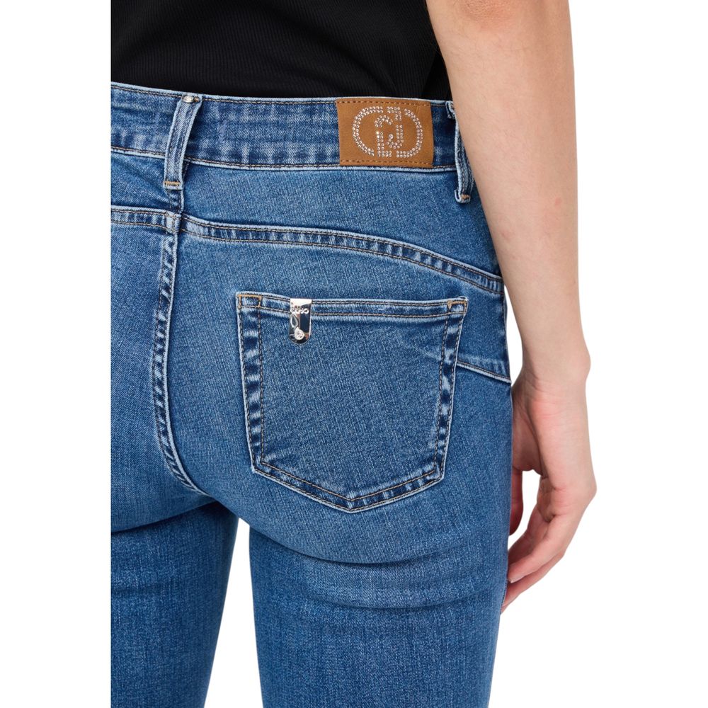 Jean bootcut en coton bleu Liu Jo