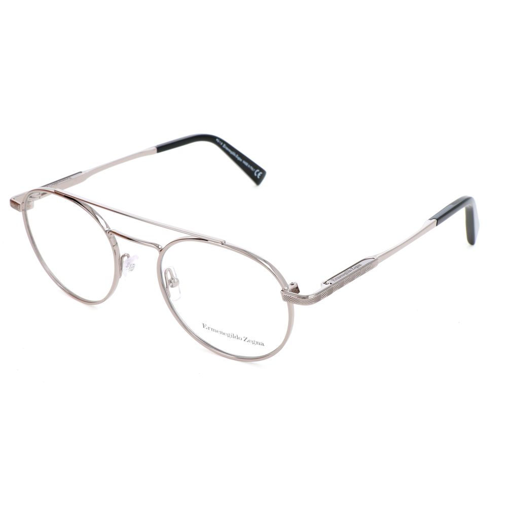Lunettes (monture) en métal gris Ermenegildo Zegna
