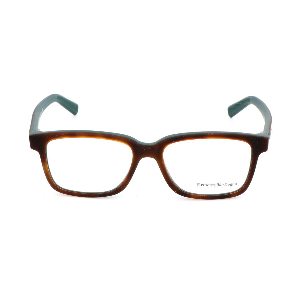 Lunettes (monture) en acétate marron Ermenegildo Zegna